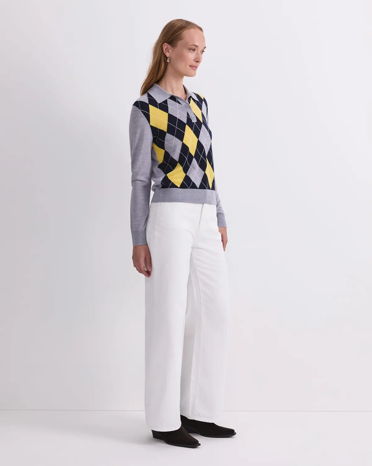 Sportscraft Francis Polo mérinos argyle femme