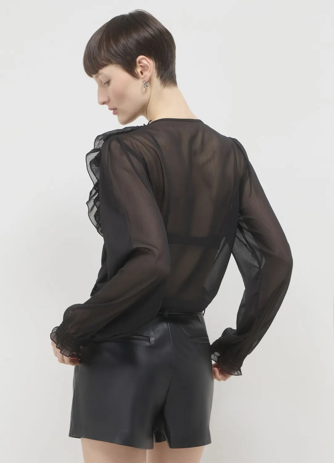 Calliope Chemise à Volants femme chemise georgette