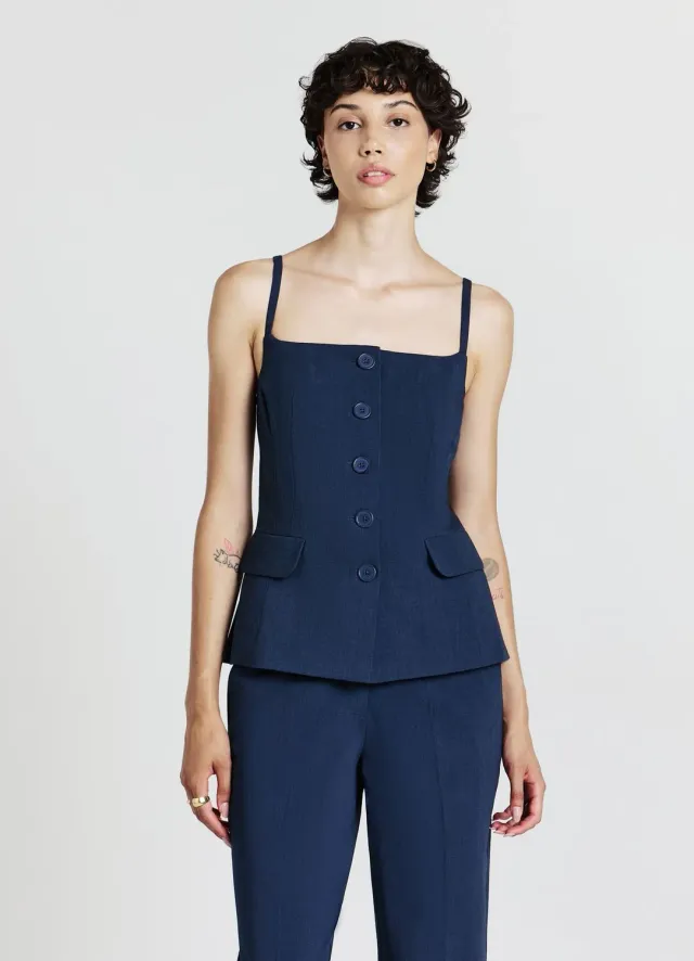 Calliope gilet femme boutons coupe cintrée