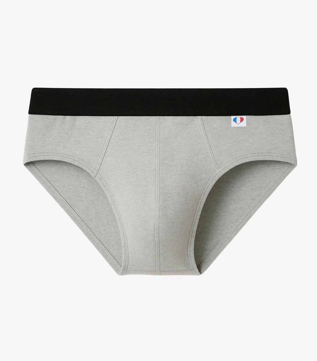 Cocorico Intemporel slip homme gris coton