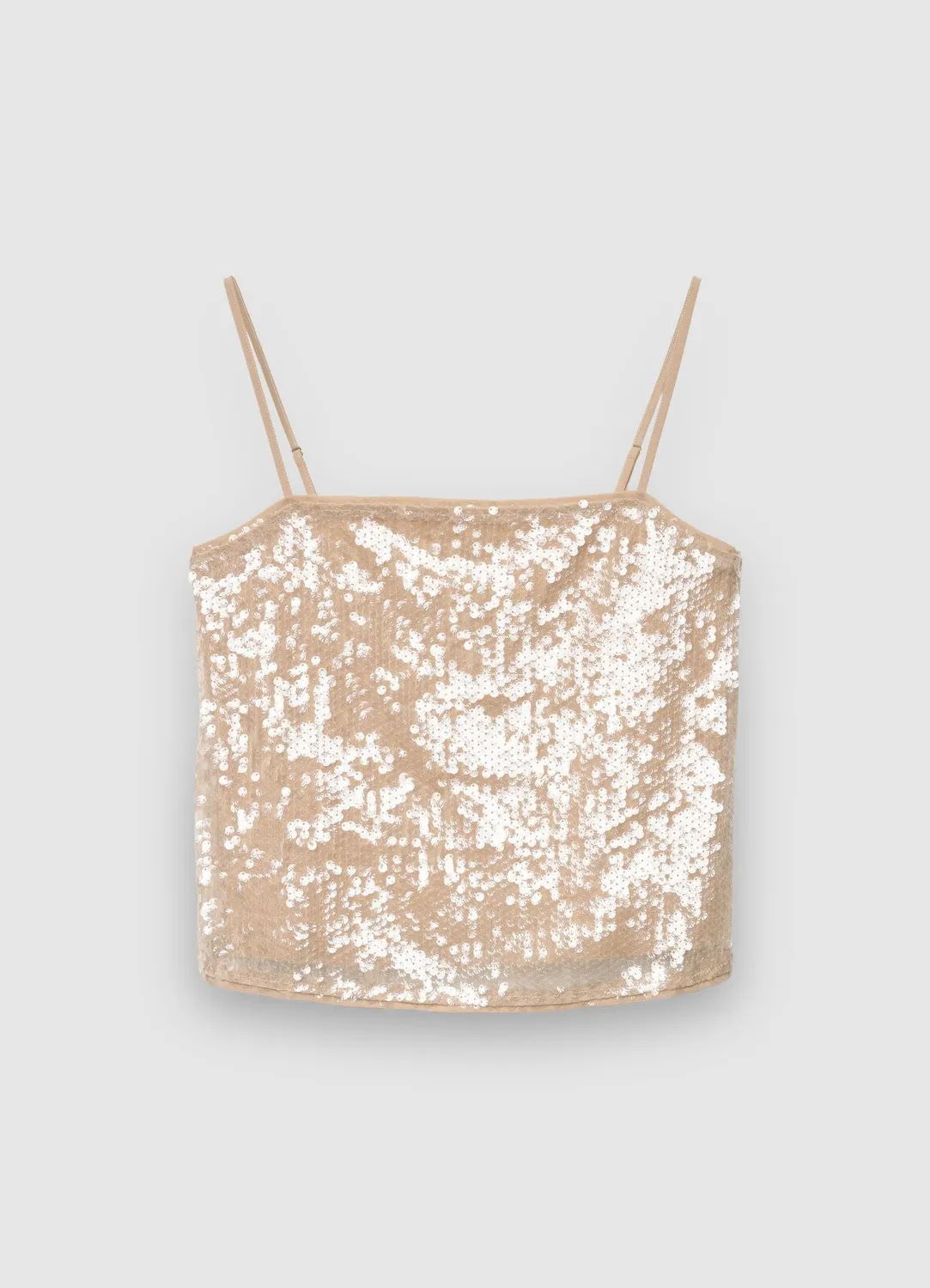 Calliope top paillettes bretelles femme soirée