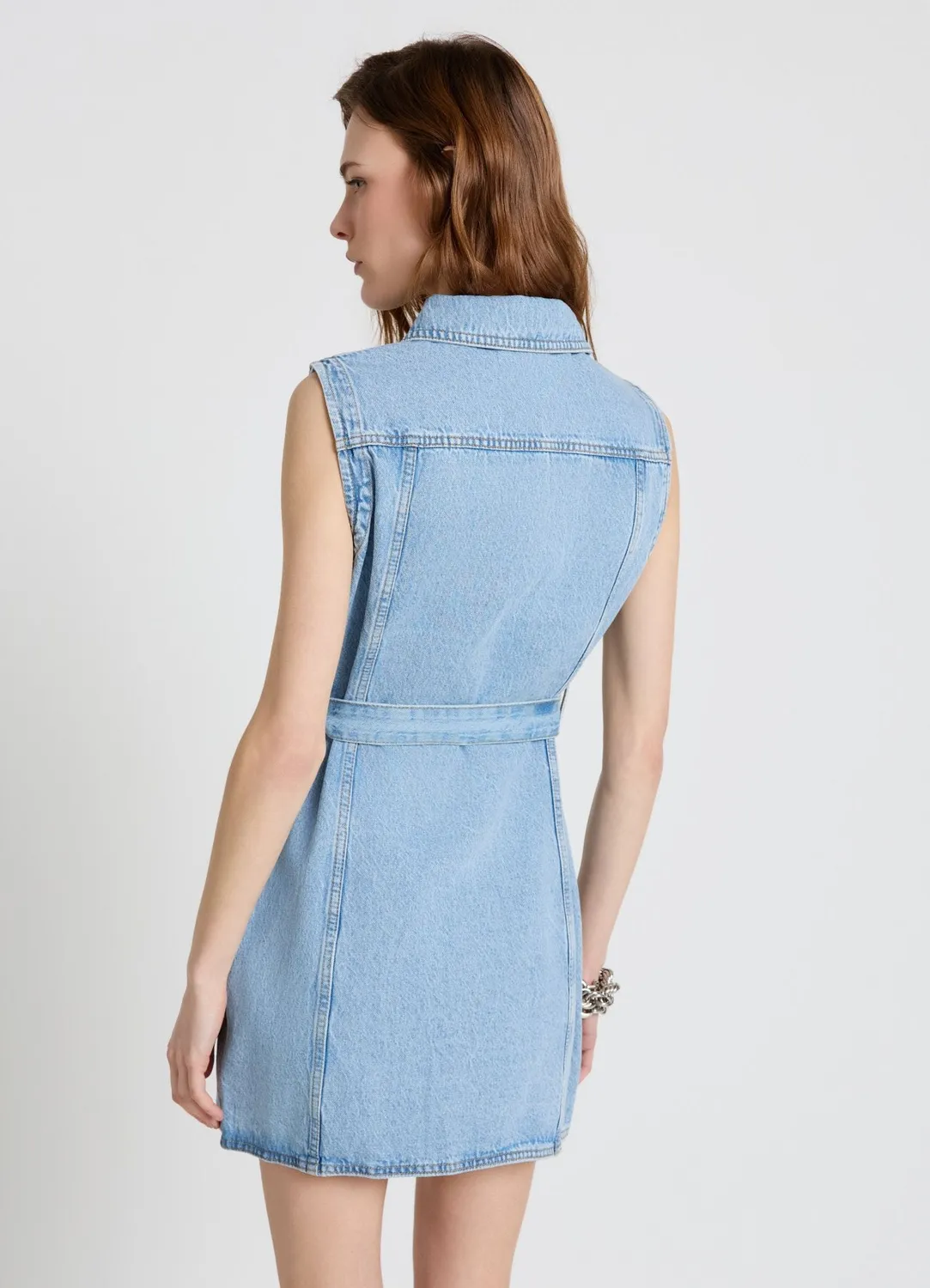 Calliope Atelier robe chemisier sans manches femme