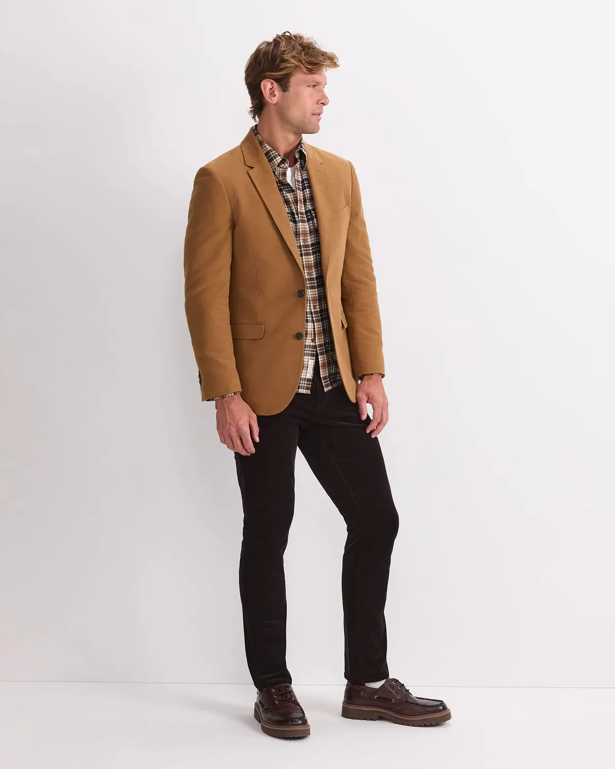 Sportscraft Moleskin Blazer homme coton italien poches