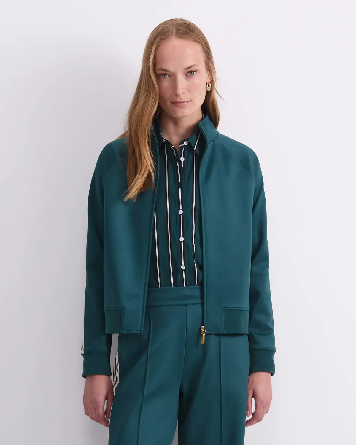 Sportscraft Lina Track veste zip rayures manches