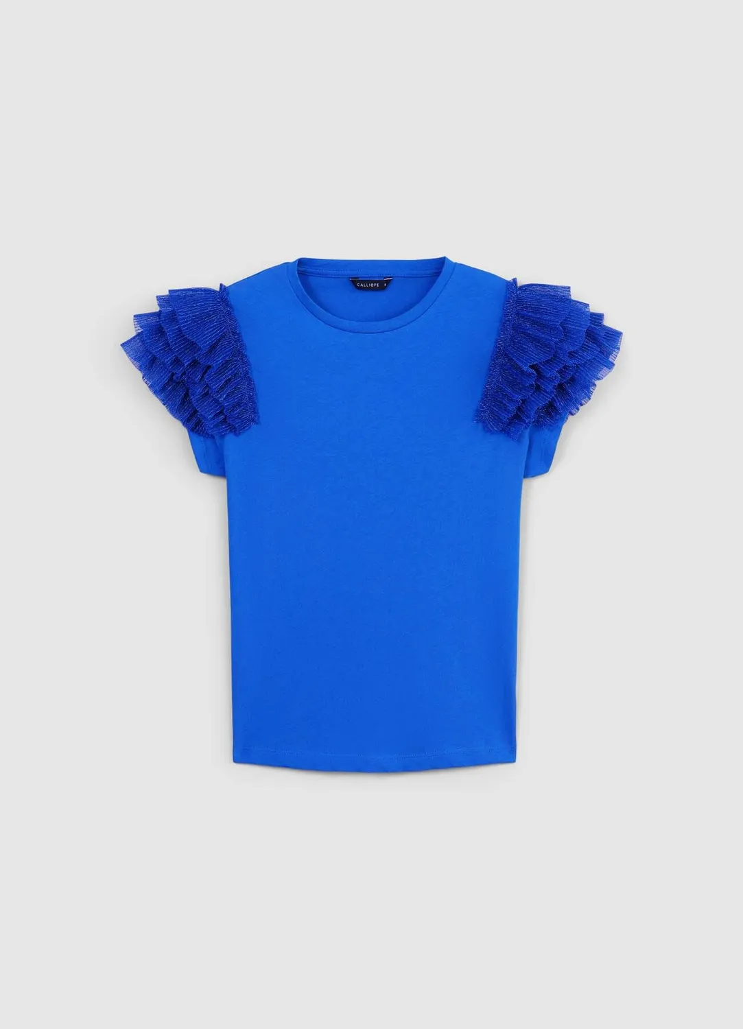 Calliope T-shirt manches tulle femme coton