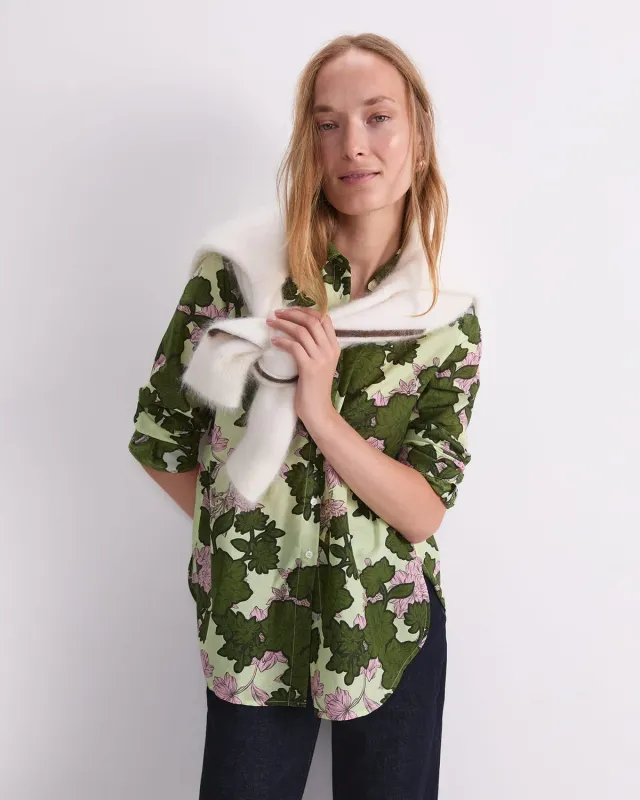 Sportscraft Fleur chemise coton soie imprimé floral