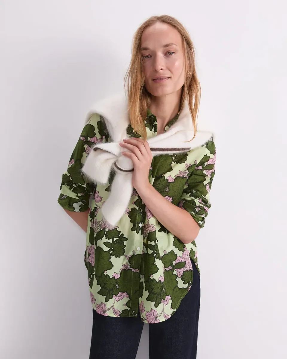 Sportscraft Fleur chemise coton soie imprimé floral