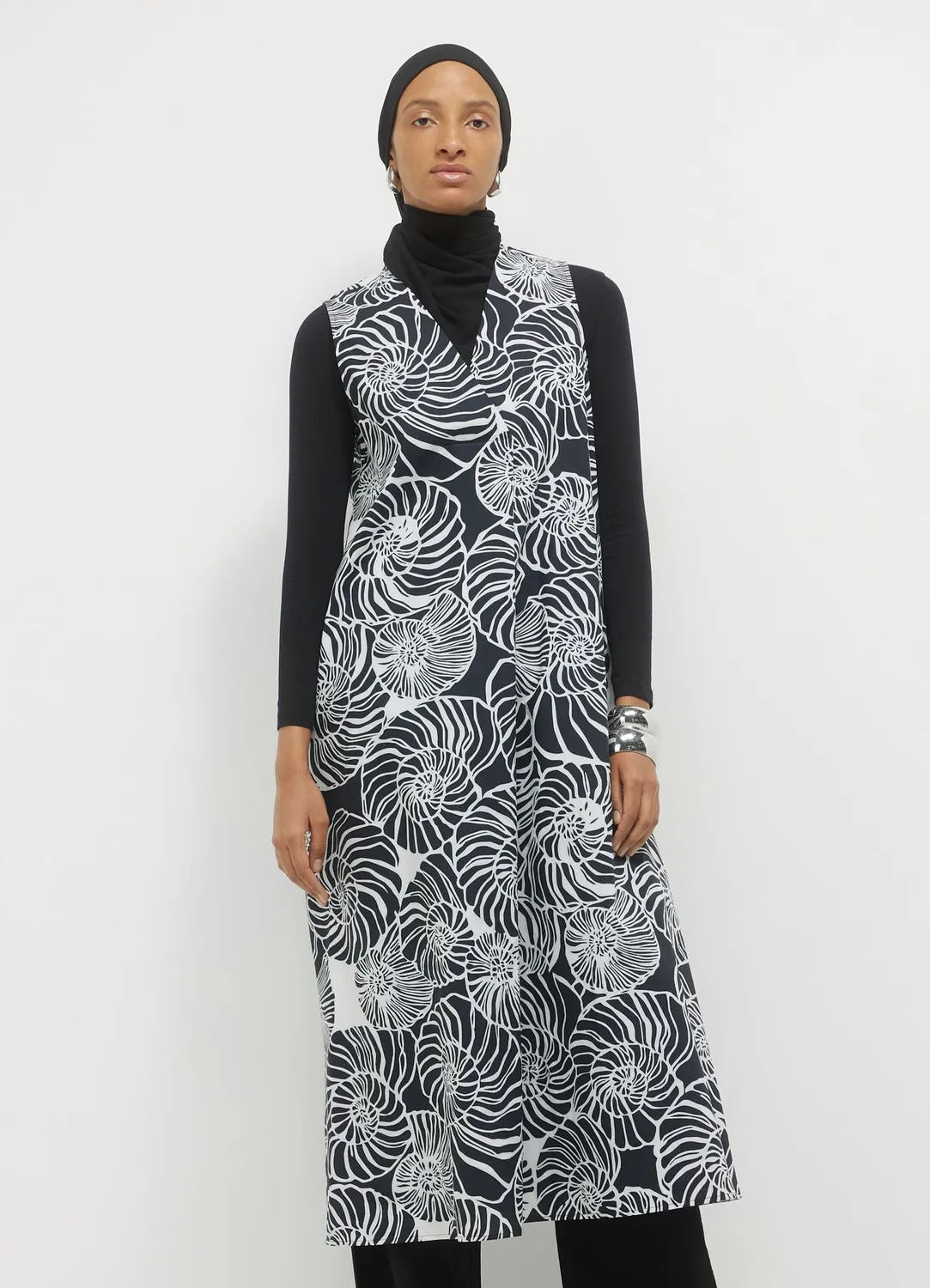 Calliope robe longue bicolore sans manches femme