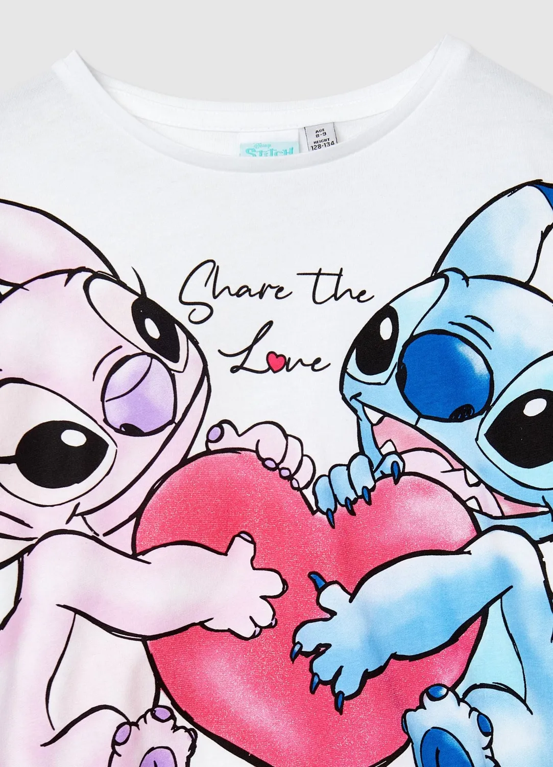 Calliope t-shirt Stitch Angel fille coton manches courtes