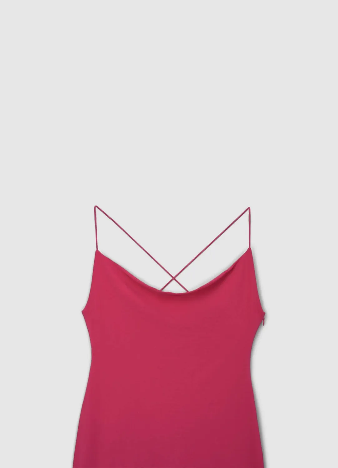 Calliope Atelier robe longue drapée dos croisé femme