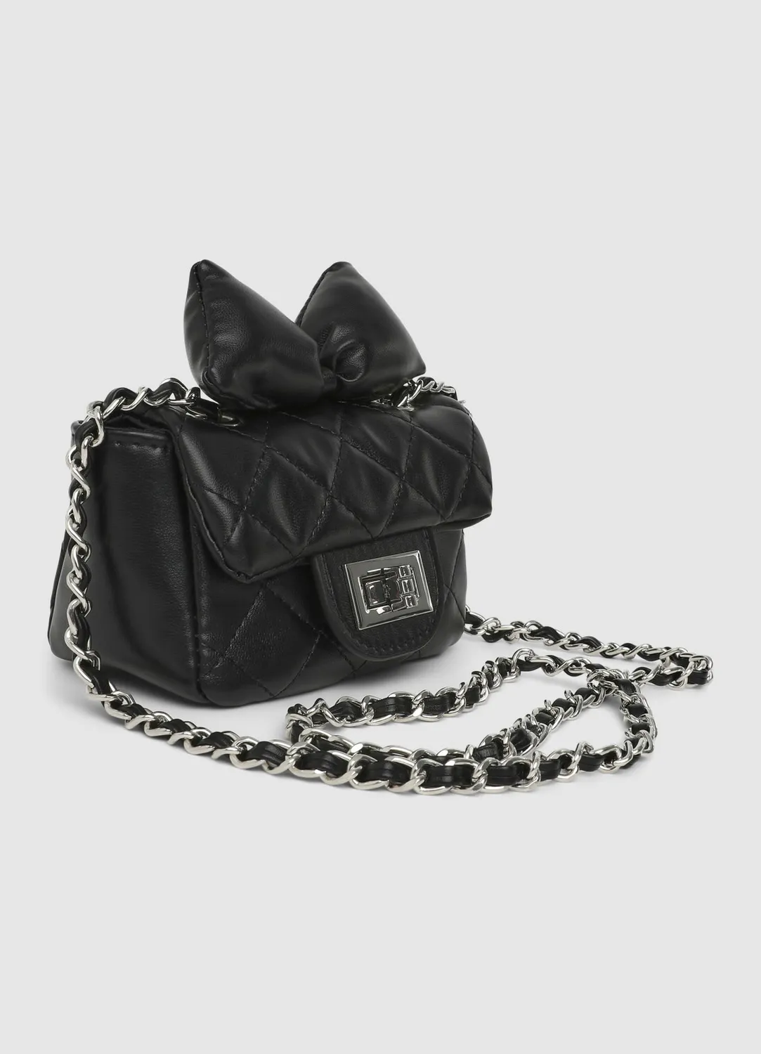 Calliope mini sac fille matelassé nœud chaîne