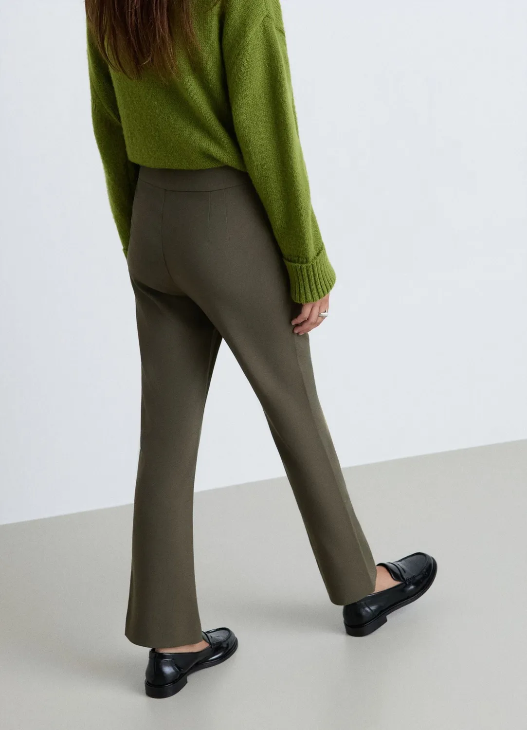 Calliope pantalon flare femme uni mini évasé