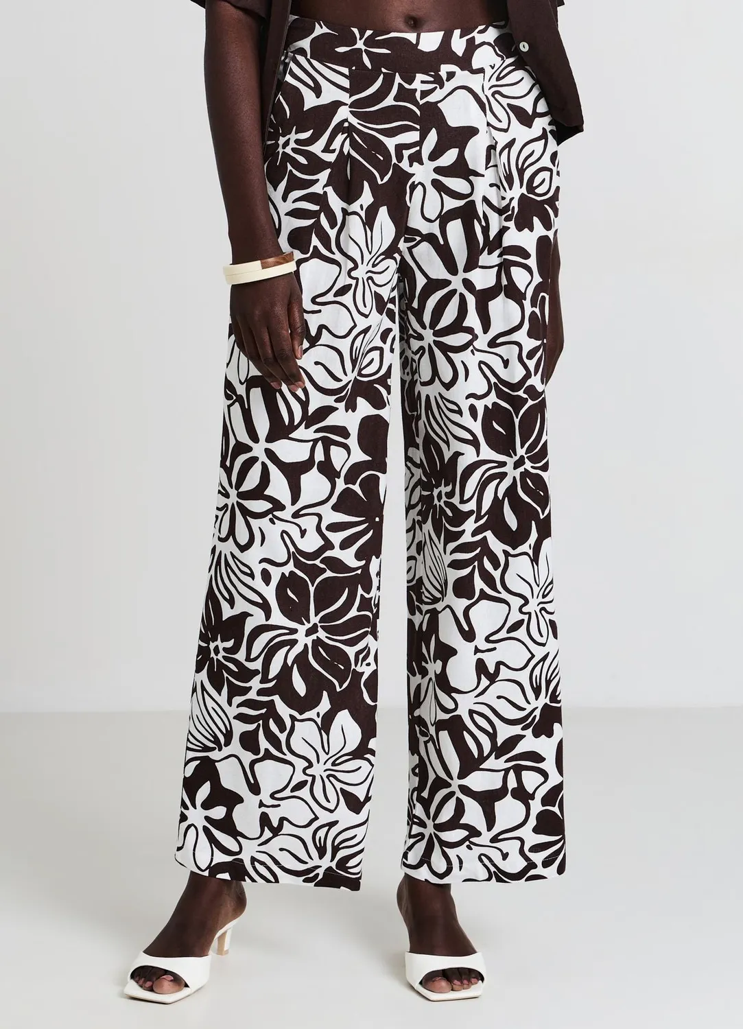 Calliope pantalon palazzo fantasia femme coupe regular