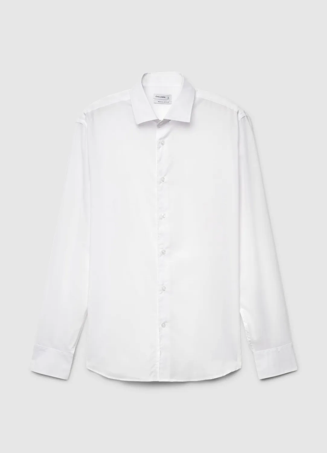 Calliope chemise homme unie col classique manches longues