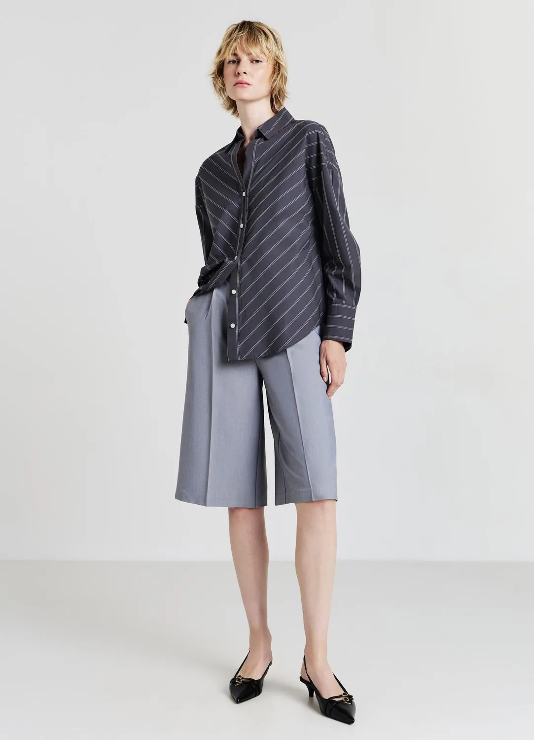 Calliope bermuda pinces femme plis