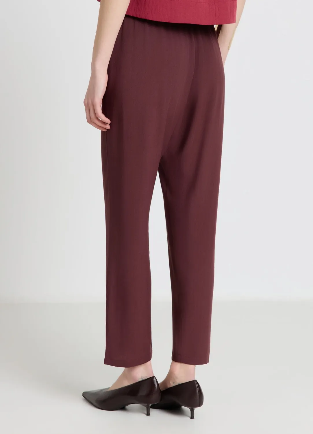 Calliope Pantalon femme taille haute droit