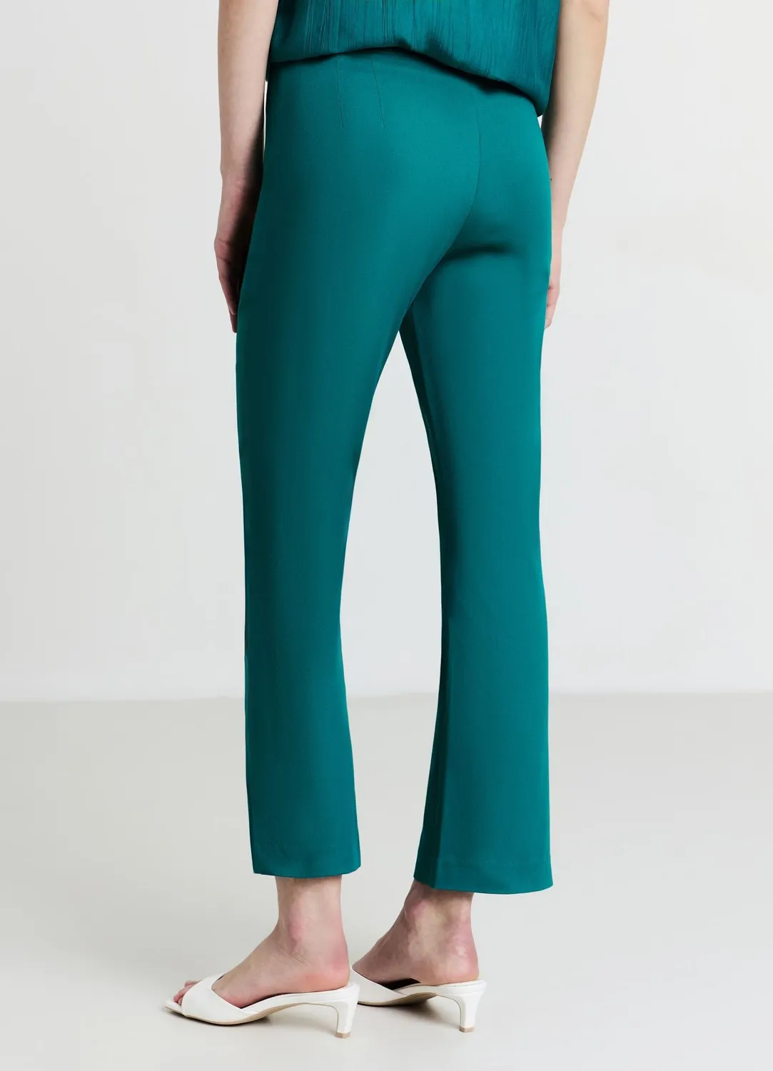 Calliope pantalon cropped flare femme coton