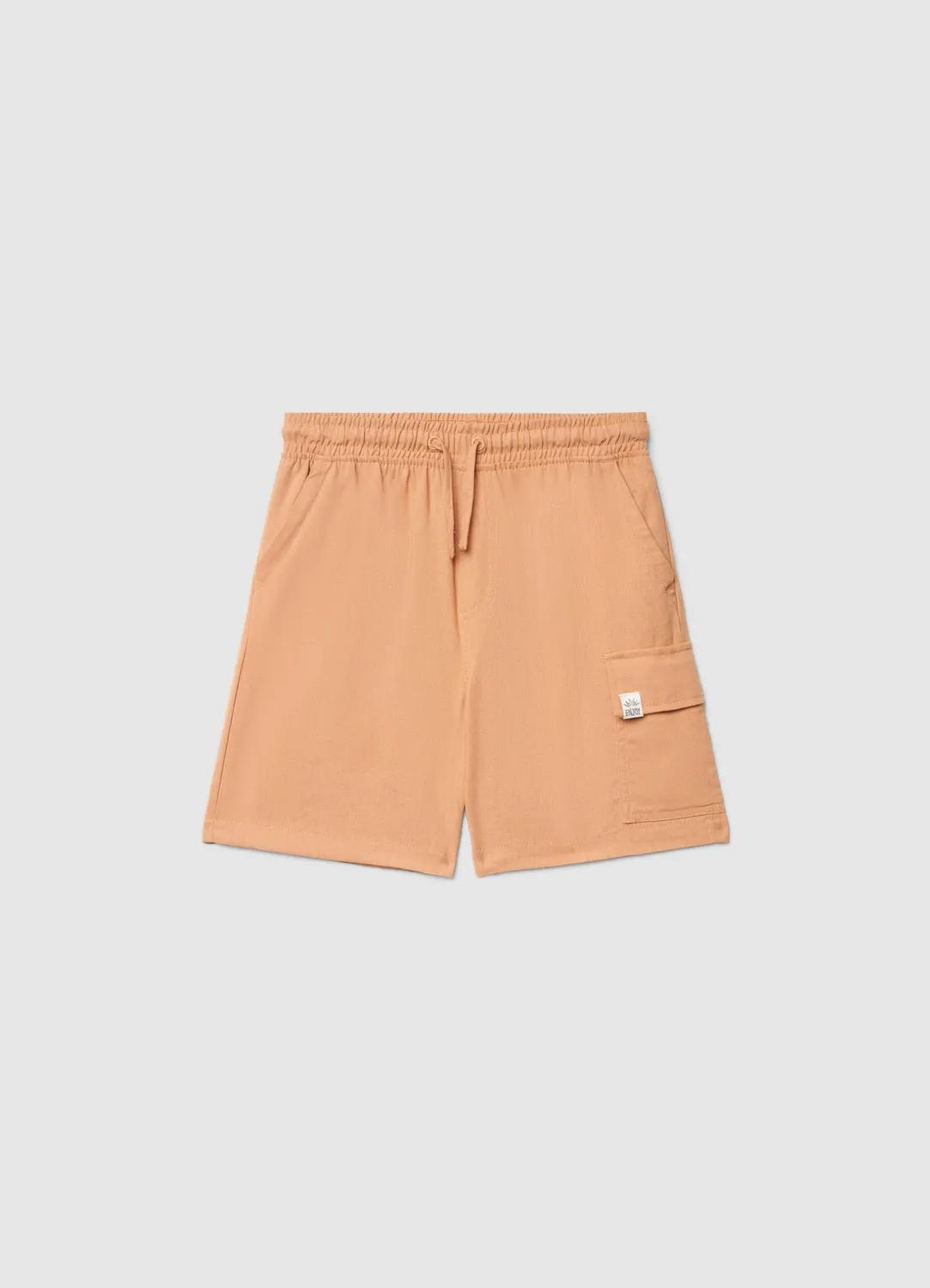 Calliope short cargo lin garçon poches pattes