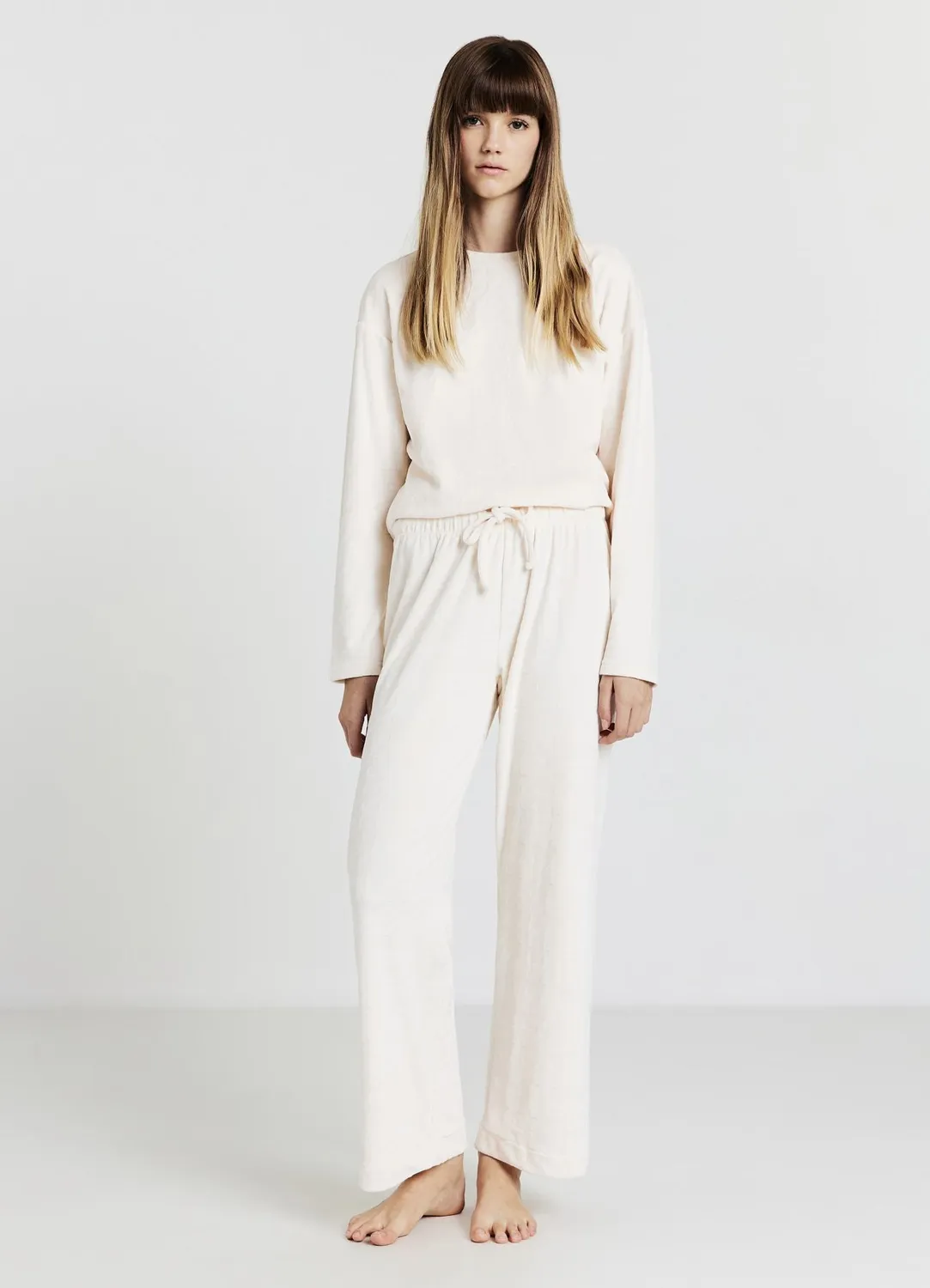 Calliope pantalon pyjama femme pied-de-poule élastique