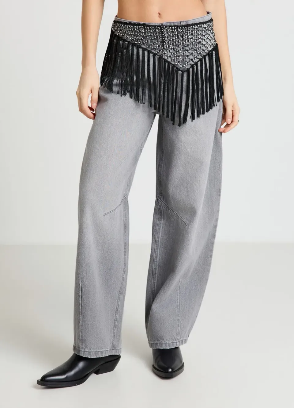 Calliope collier bandana femme franges et perles