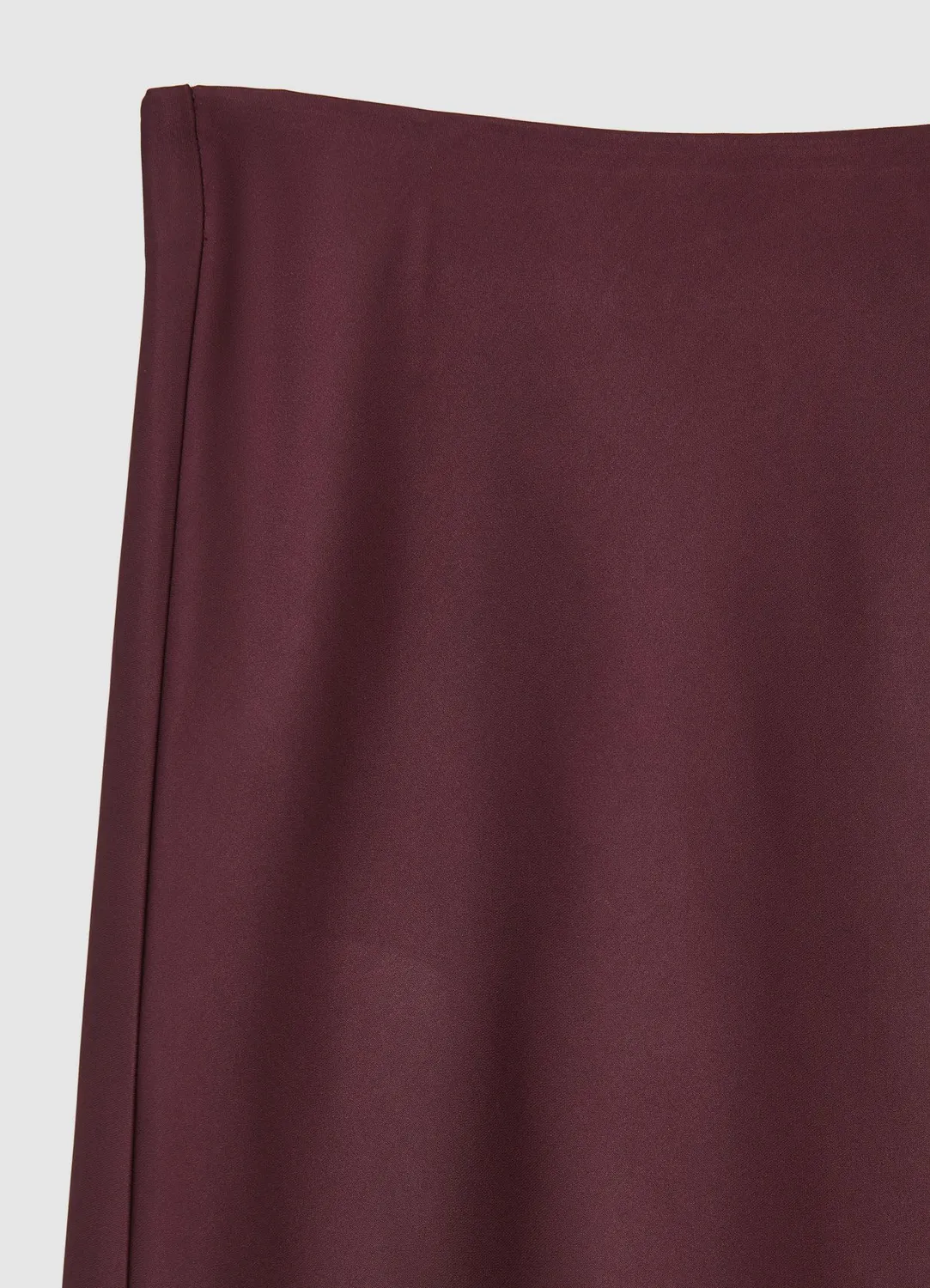 Calliope jupe midi femme satinée coupe droite