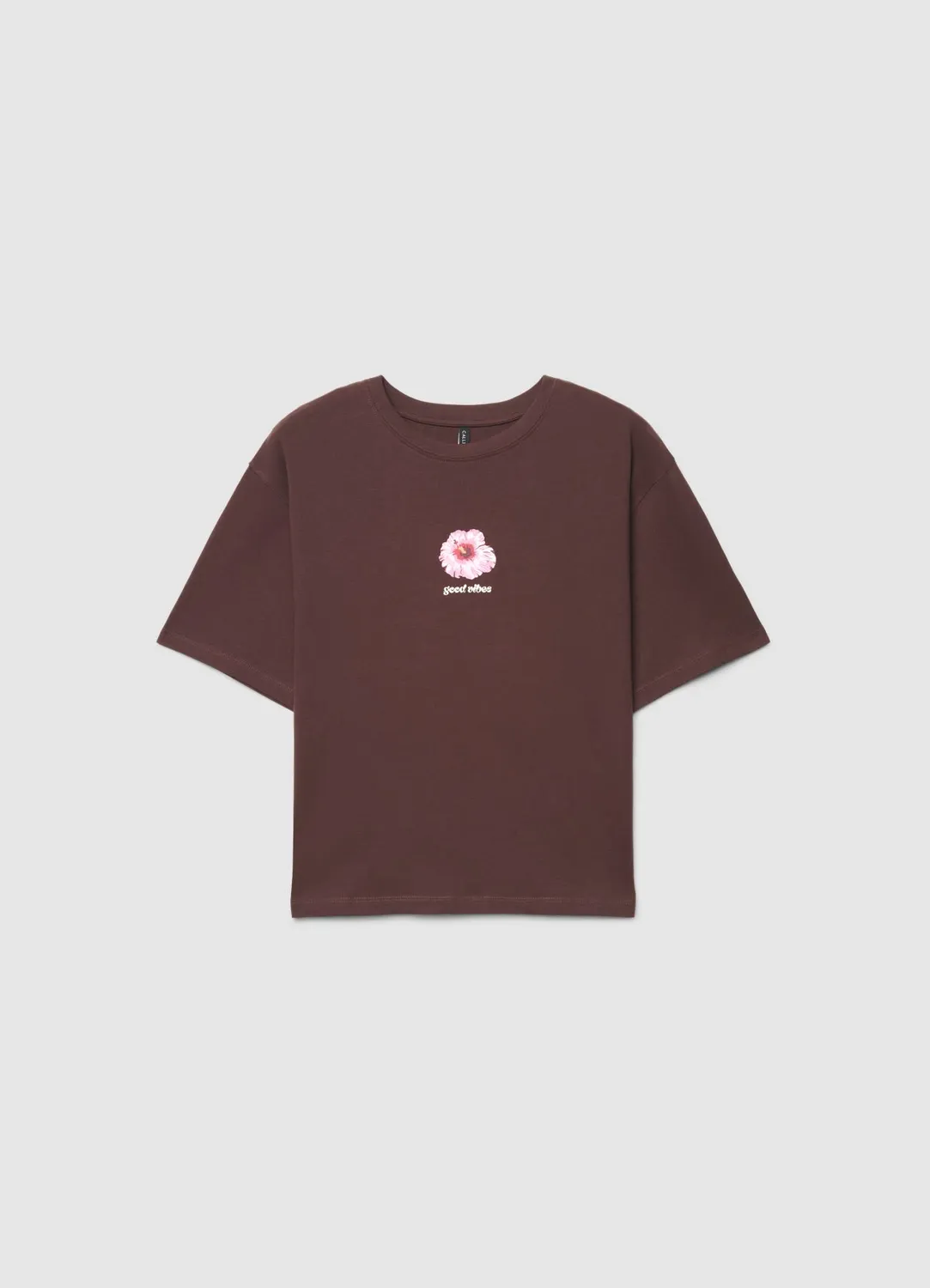 Calliope t-shirt Bali fleur femme ample manches courtes