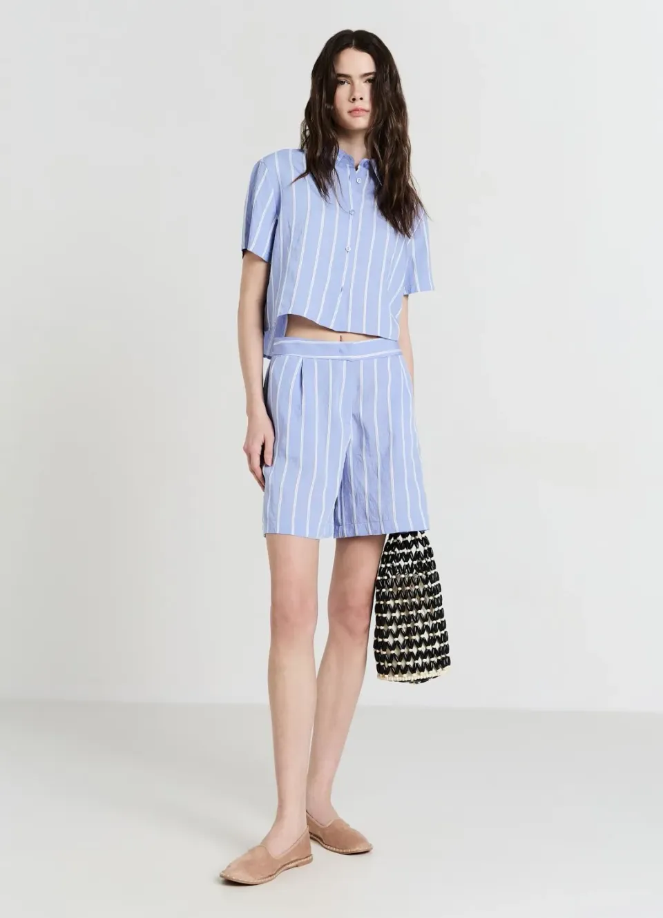 Calliope Rayures Chemise femme manches courtes rayée