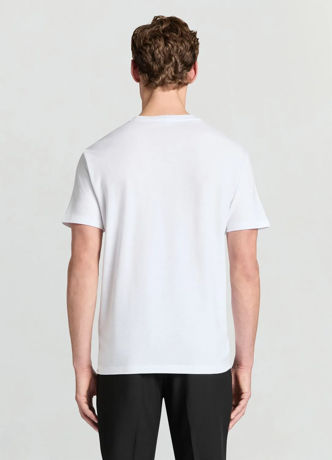 Calliope T-shirt piqué homme col rond uni
