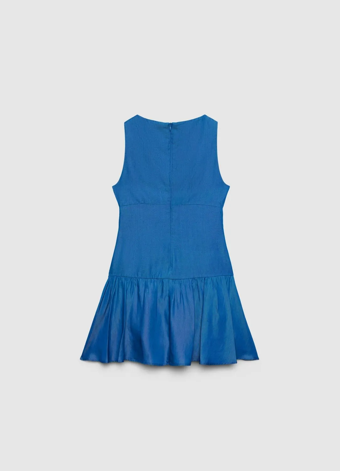 Calliope robe courte femme volants sans manches
