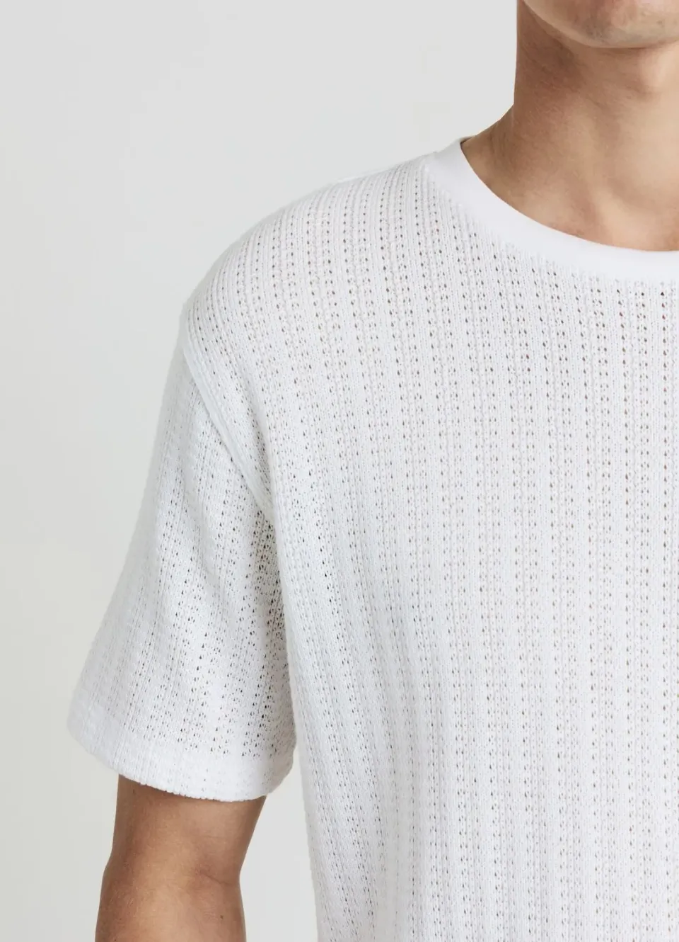 Calliope t-shirt ajouré homme col rond regular