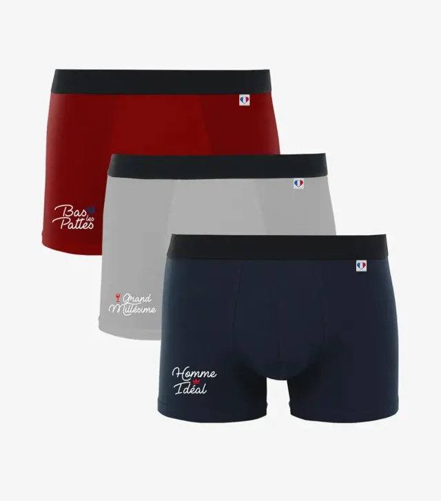 Cocorico Pack Homme Ideal boxer homme x3 coton