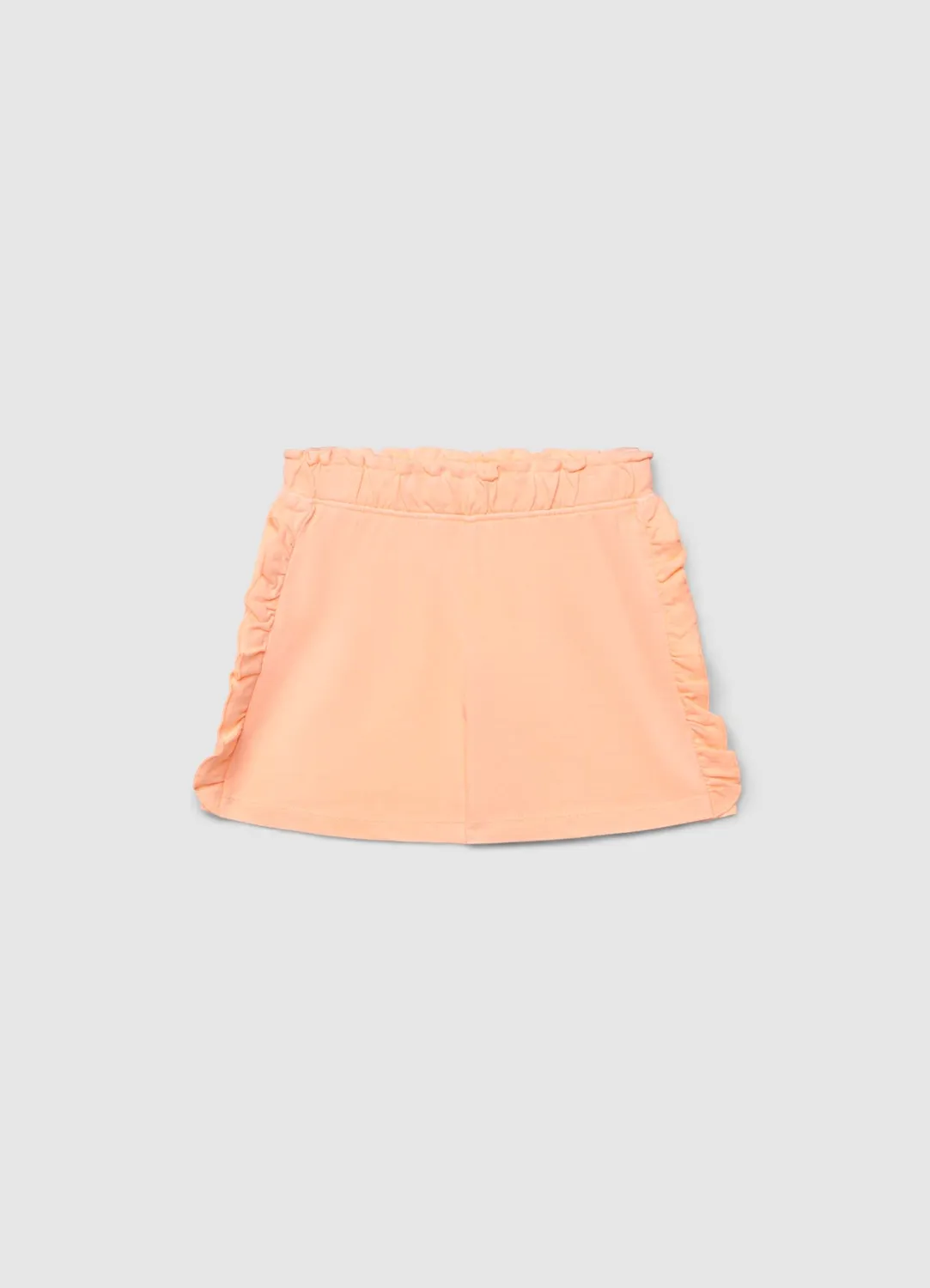 Calliope short fille volants taille élastique uni