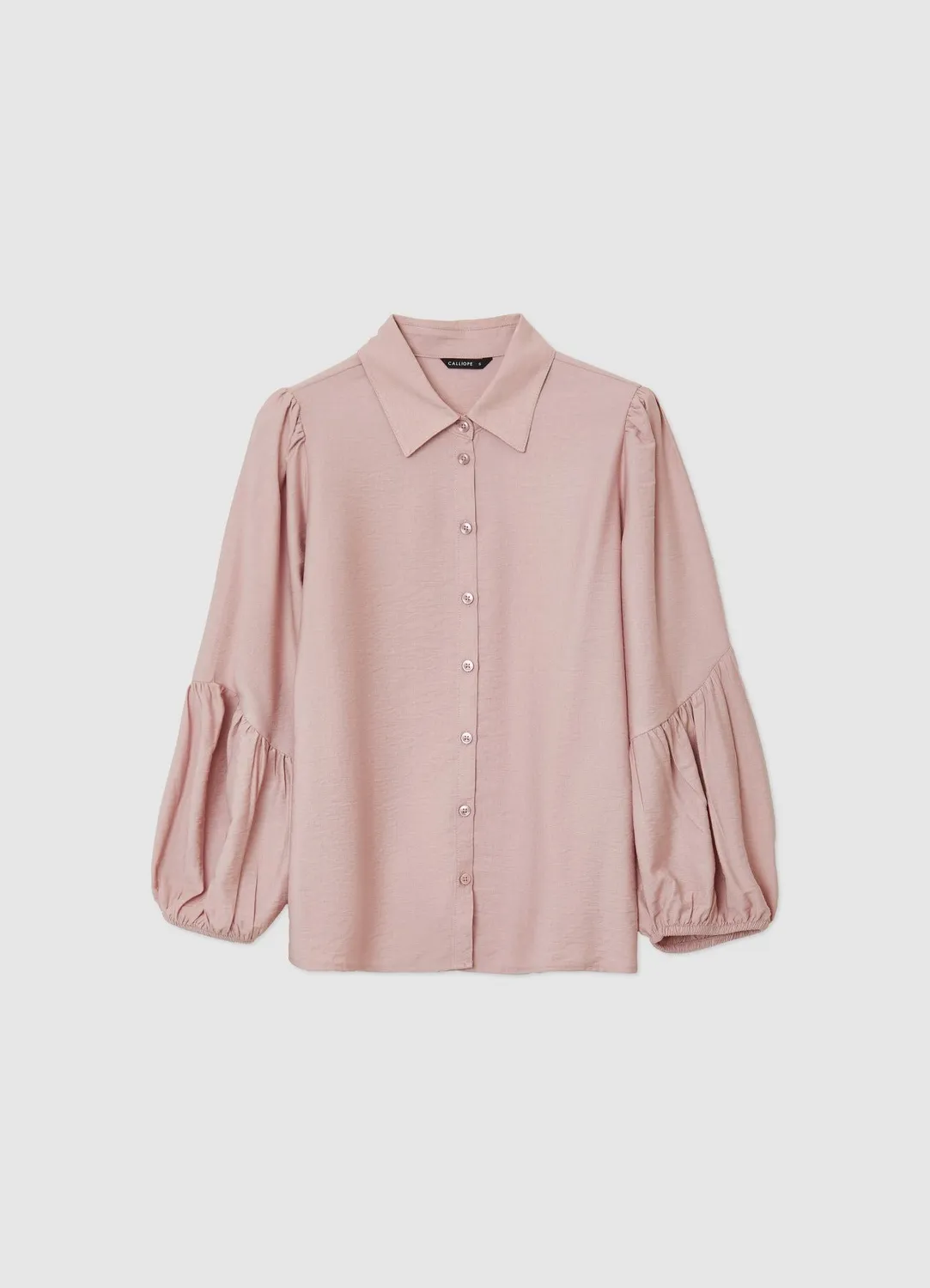 Calliope Chemise Femme Manches Ballon Unie