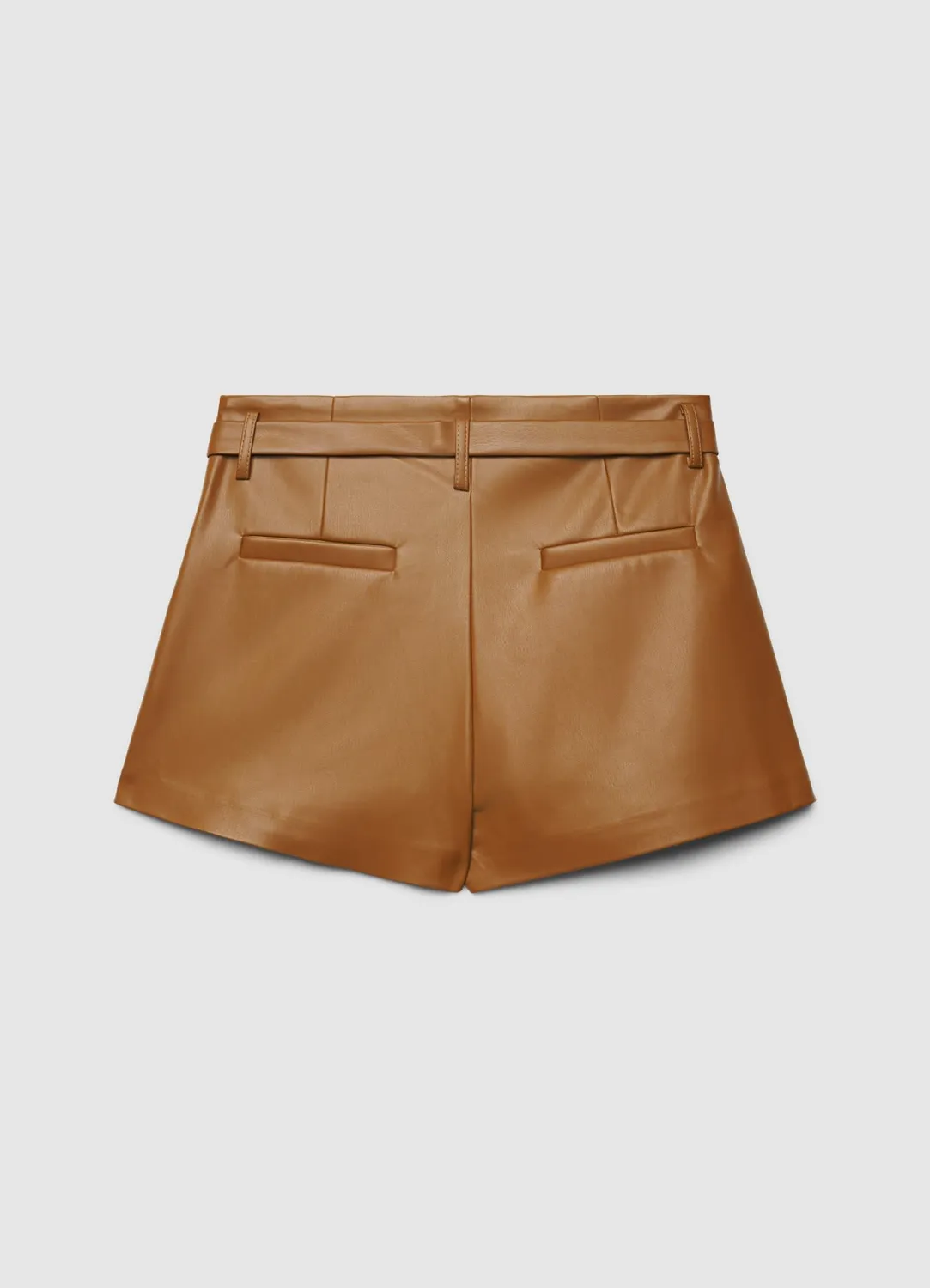 Calliope jupe-culotte effet cuir avec ceinture femme