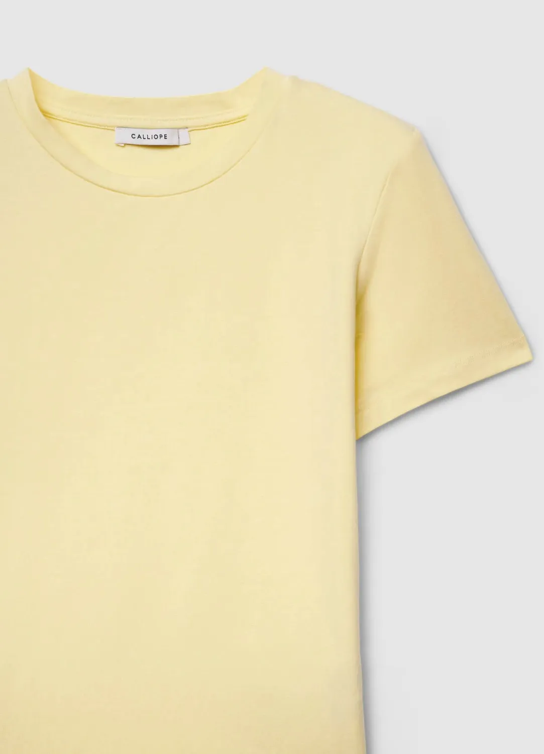 Calliope t-shirt femme uni col rond coton