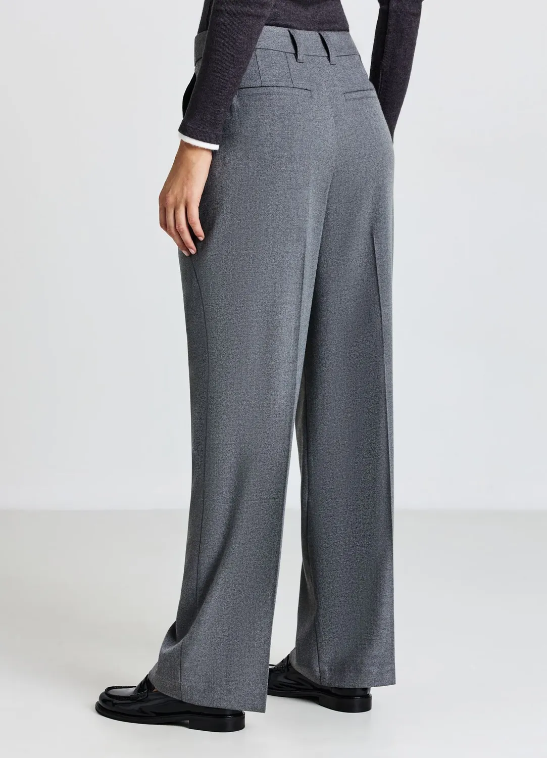 Calliope pantalon straight pinces femme long