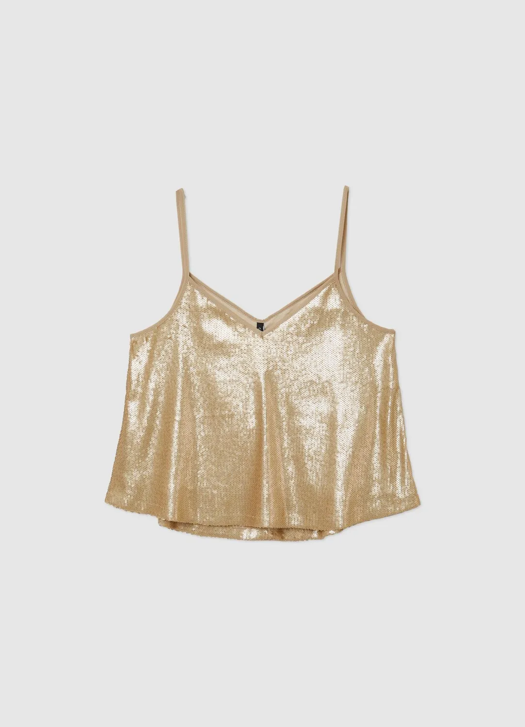 Calliope Atelier Top Évasé Paillettes Top Femme