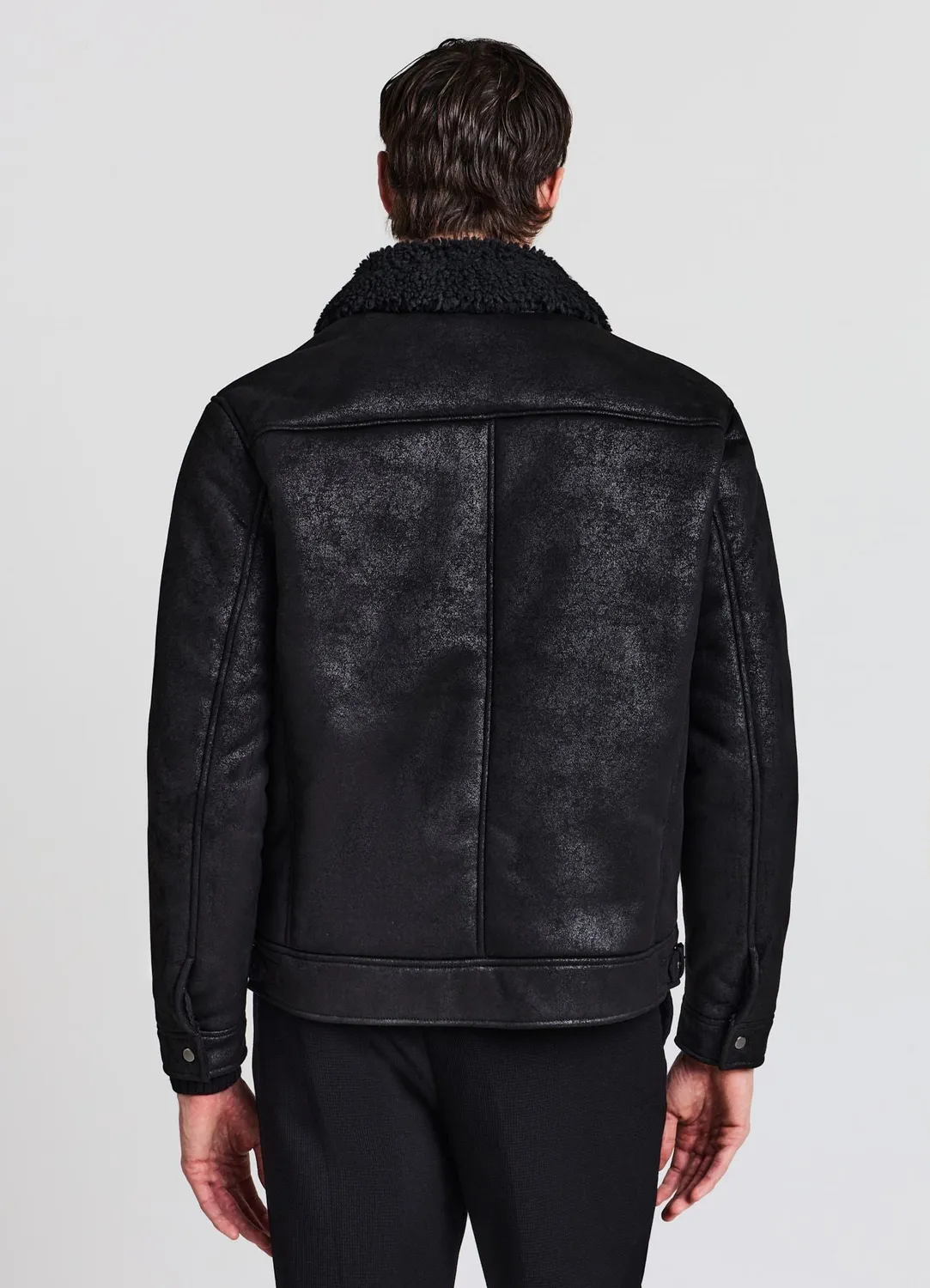 Calliope Veste homme effet mouton zippée chaude