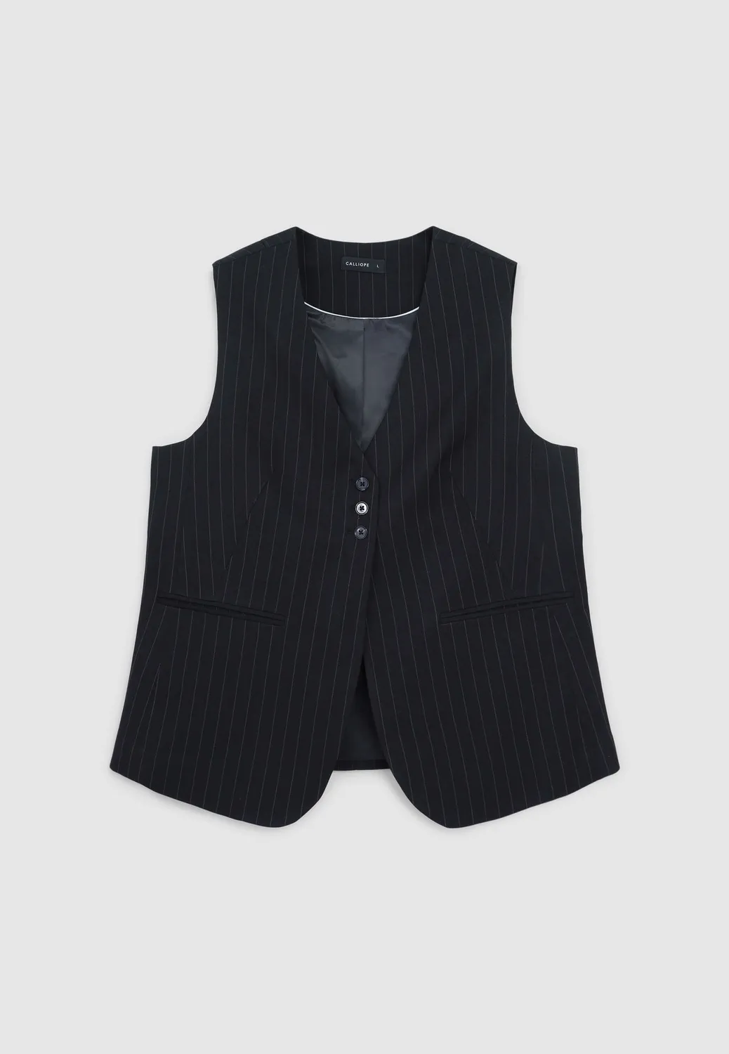 Calliope gilet rayé femme boutonnage haut