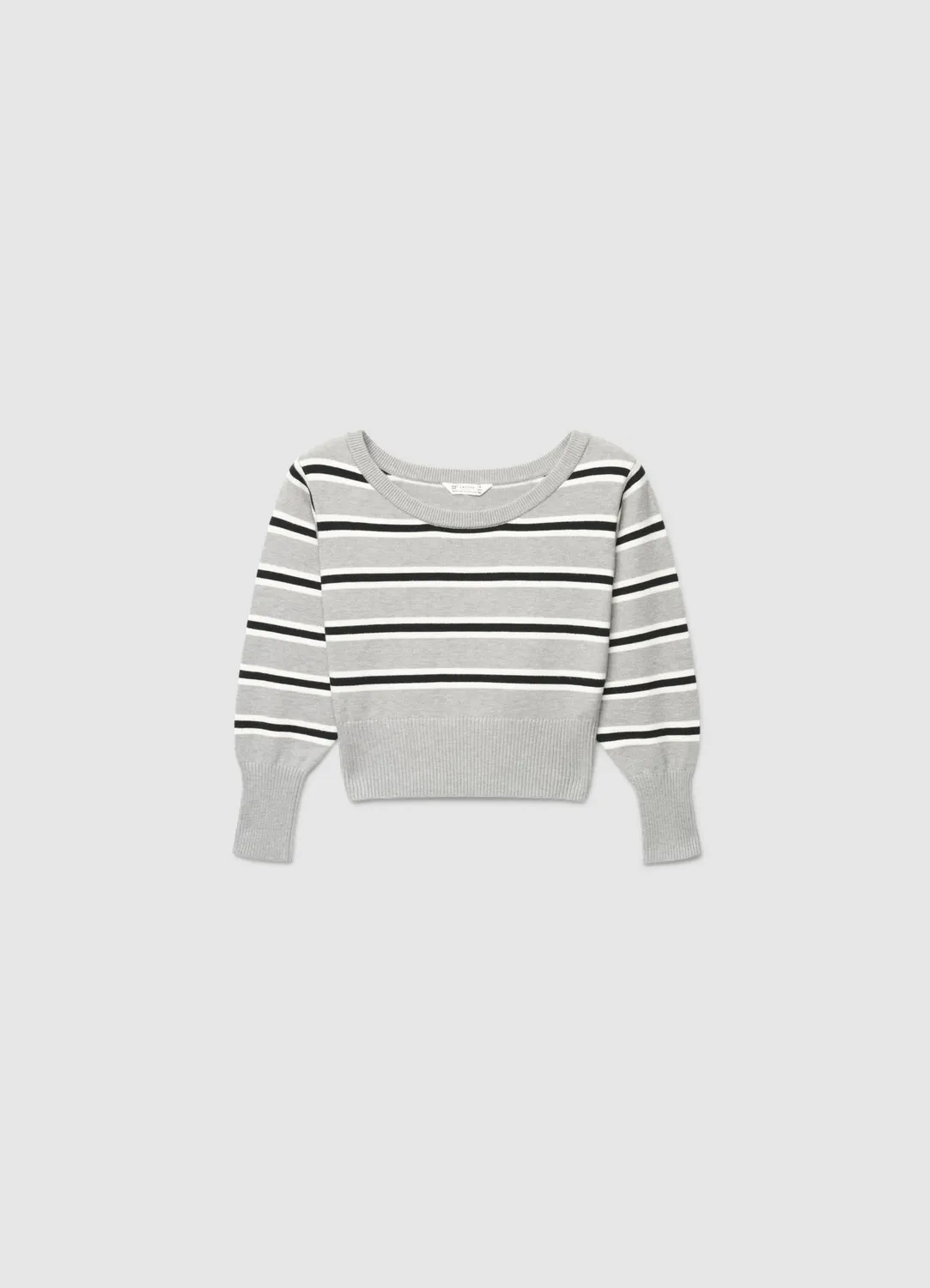 Calliope pull rayé fille col rond manches longues