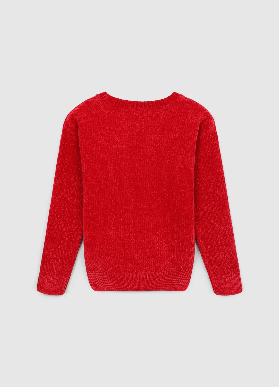 Calliope pull col rond chenille fille manches longues