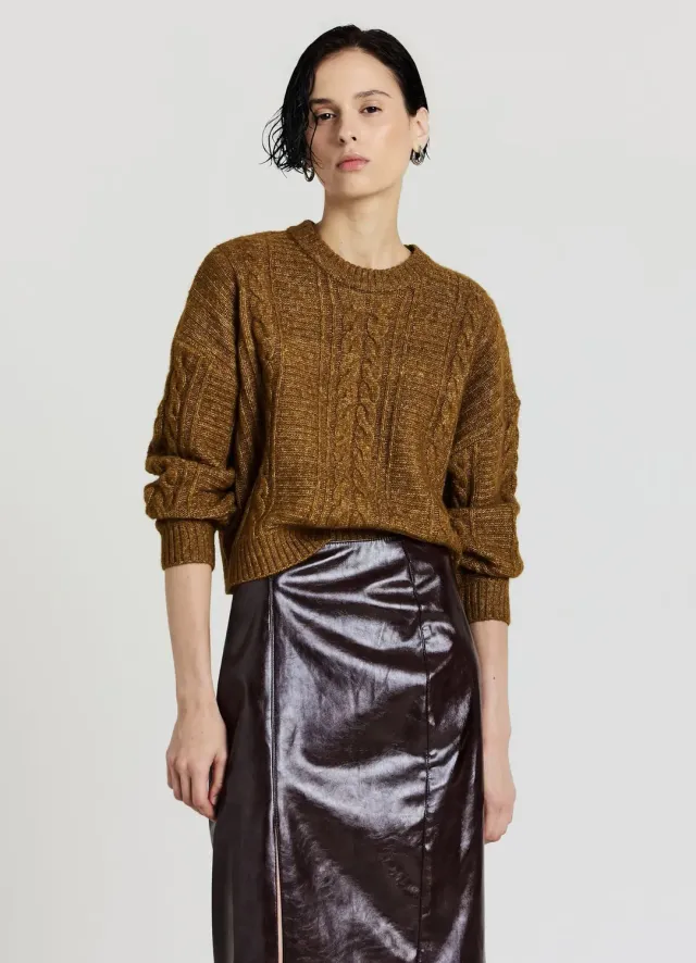 Calliope Tresses pull col rond femme manches longues