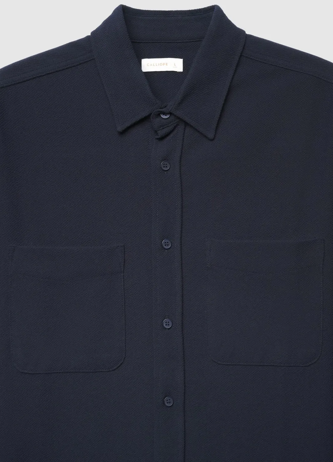 Calliope chemise homme manches longues poches unie