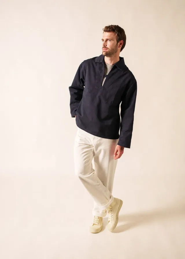 Saint James Nemo vareuse marine coton 100% homme