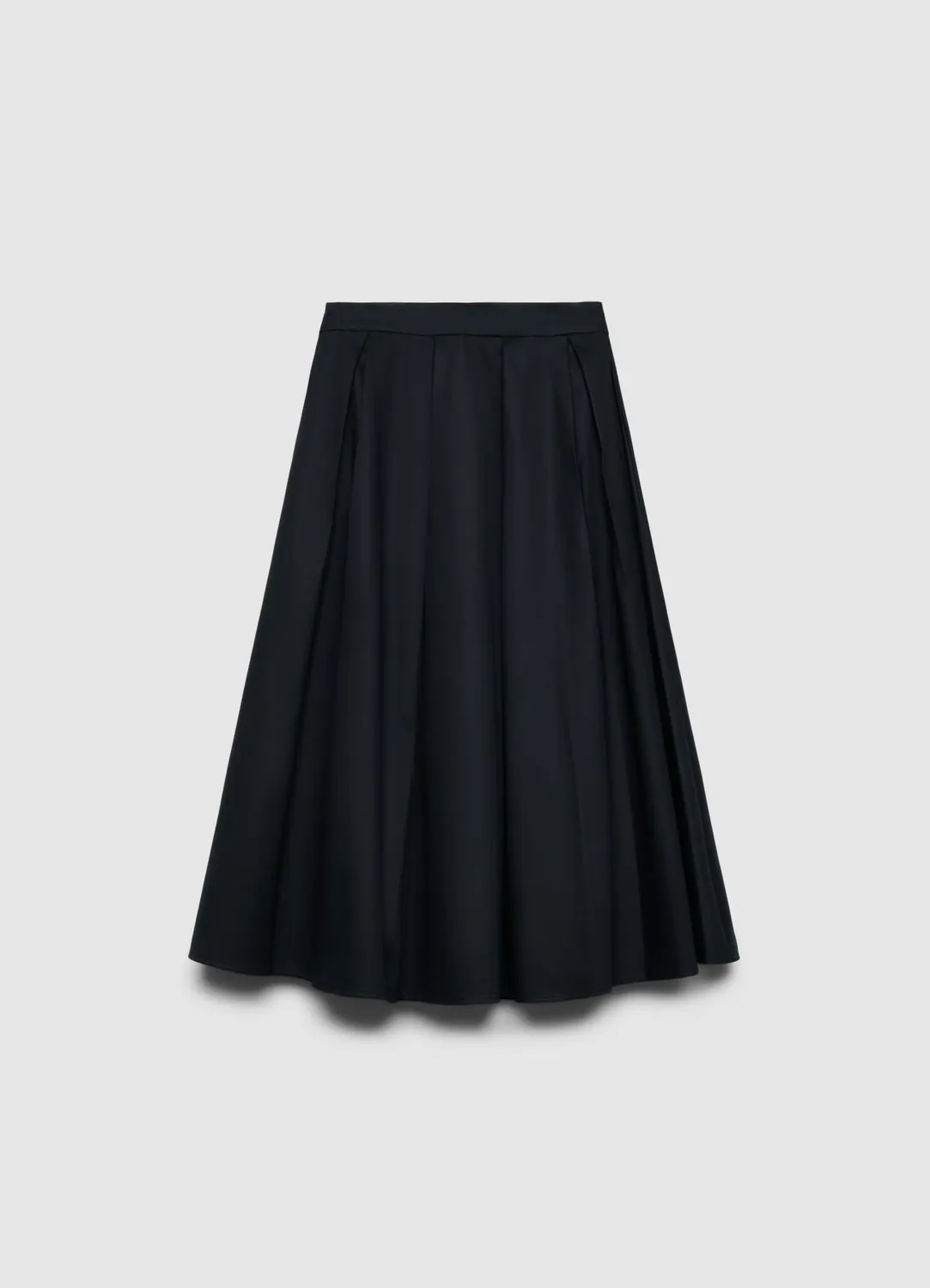 Calliope jupe midi plissée évasée femme taille haute