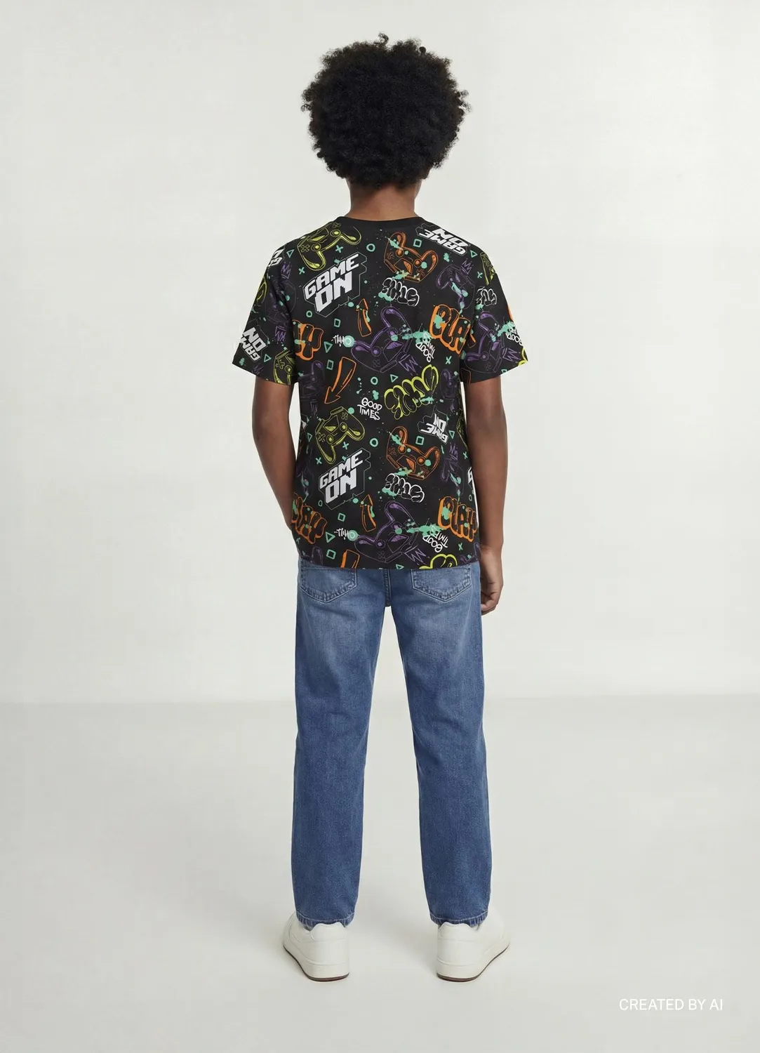Calliope t-shirt over garçon gaming 10-11 ans