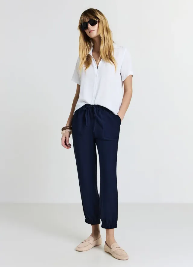 Calliope chemise femme manches courtes unie