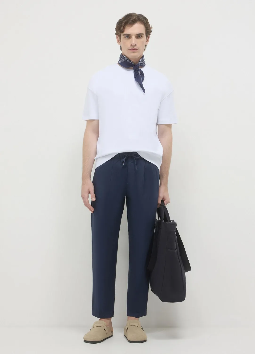 Calliope jogger pantalon coton uni homme regular