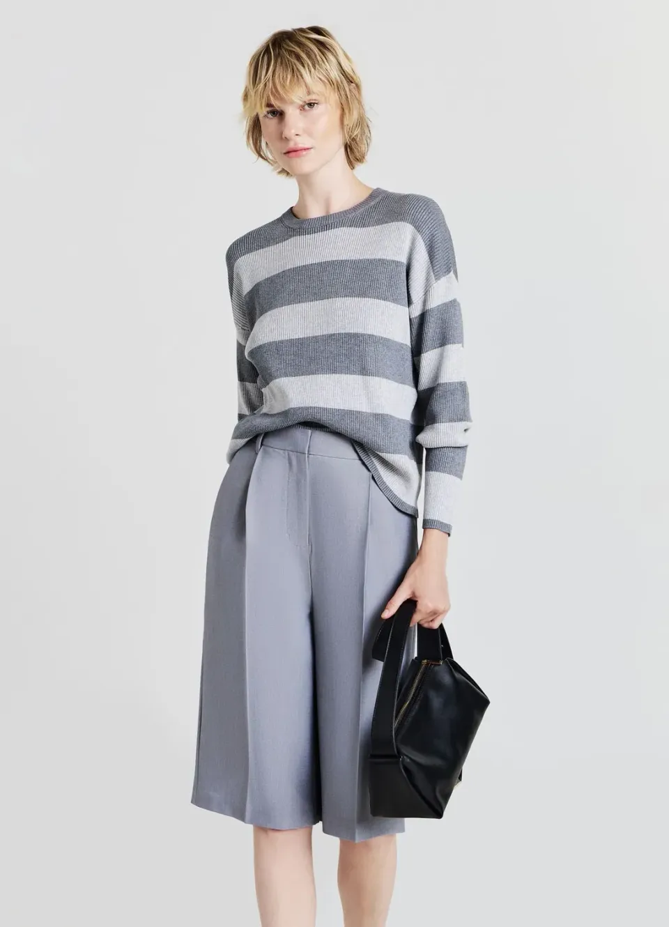 Calliope pull rayé marinière femme manches longues côtelé