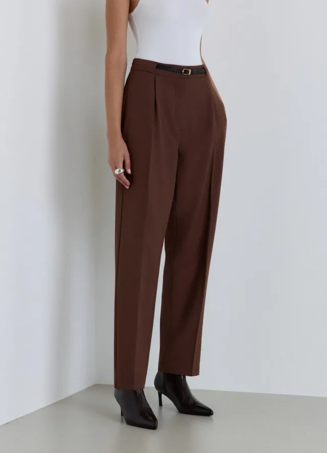 Calliope Pantalon droit uni femme business